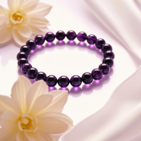 Amethyst crystal bracelet